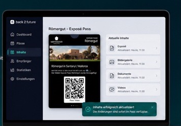 Inhalte aktualisieren im Dashboard